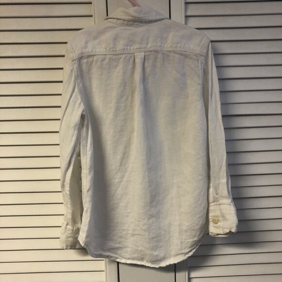 Crewcuts Size 6/7 Irish Linen Button Up Shirt - Picture 4 of 6